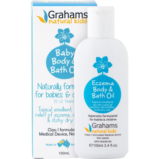Grahams Natural Baby Eczema Body and Bath Oil