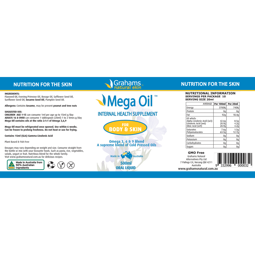 Grahams Natural Mega Oil